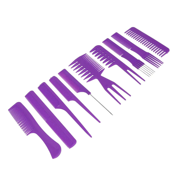 10-Piece Professional Hair Combs