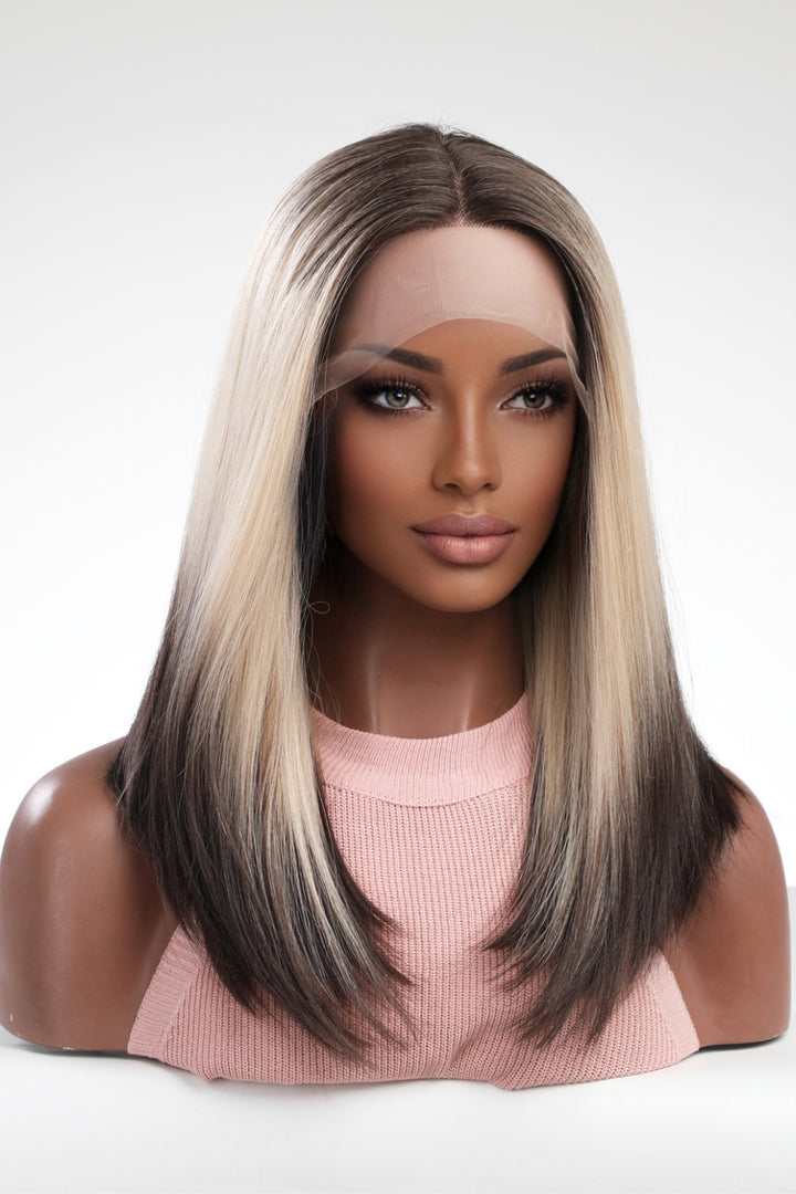 13x2 Lace Front Wigs Synthetic Long Straight 16" 150% Density