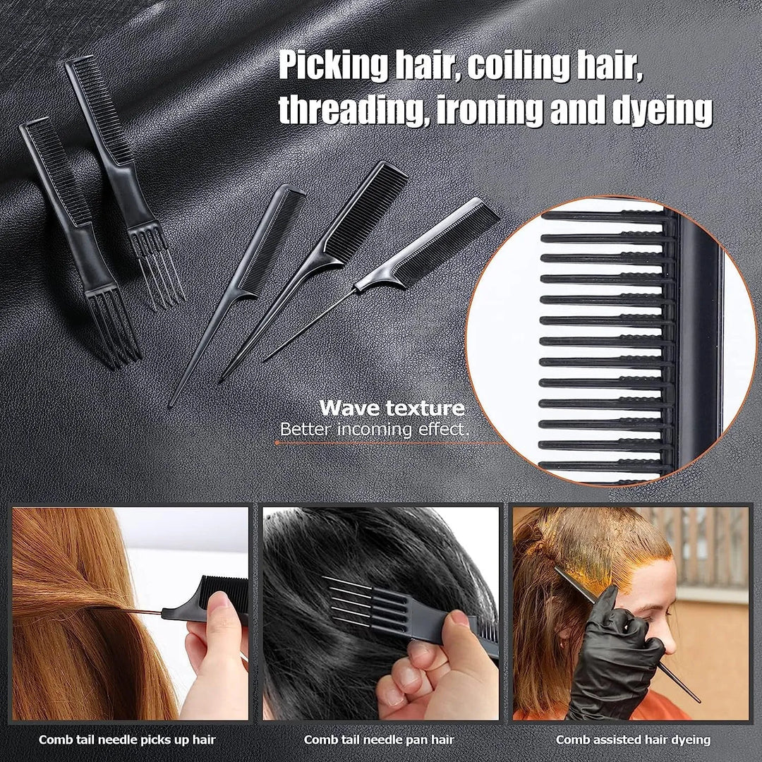 10-Piece Professional Hair Combs