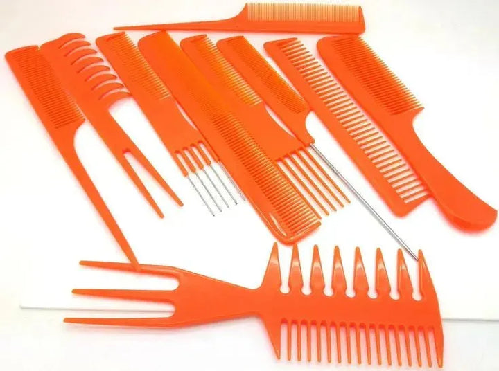 10-Piece Professional Hair Combs