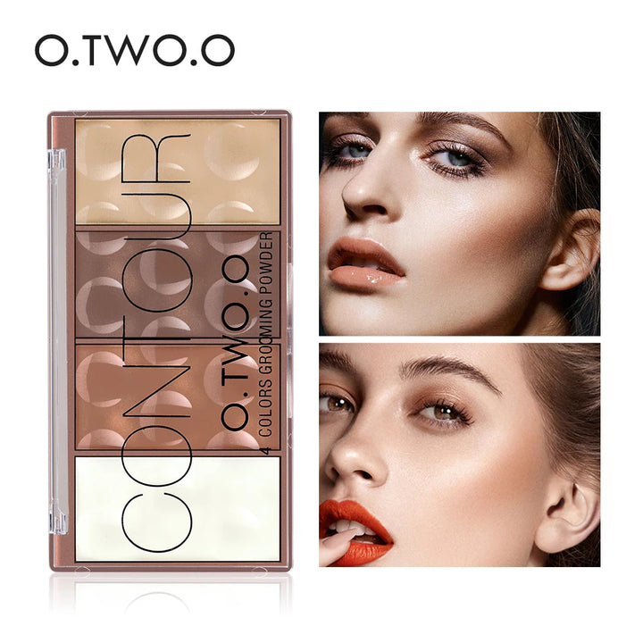 O.TWO.O 4 Color Contour Grooming Powder Bronzer & Concealer