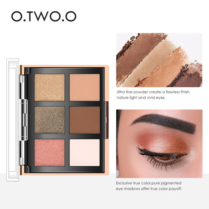 O.TWO.O 8-Color Pearlescent/Matte Eyeshadow Palette