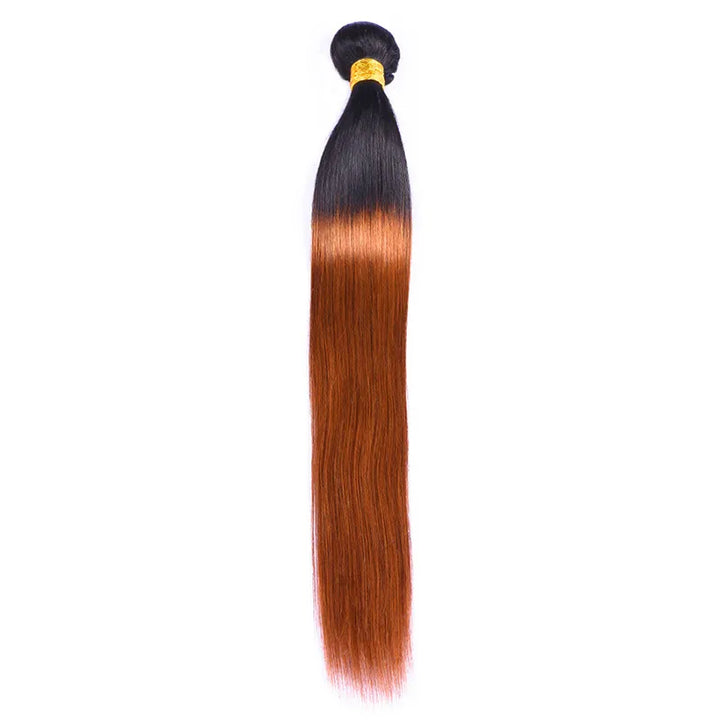 1B/30 Ombre Brazilian Straight Hair Bundles