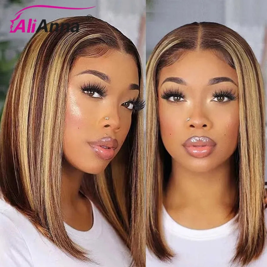 Brazilian Straight Lace Front Remy Hair Bob Wig