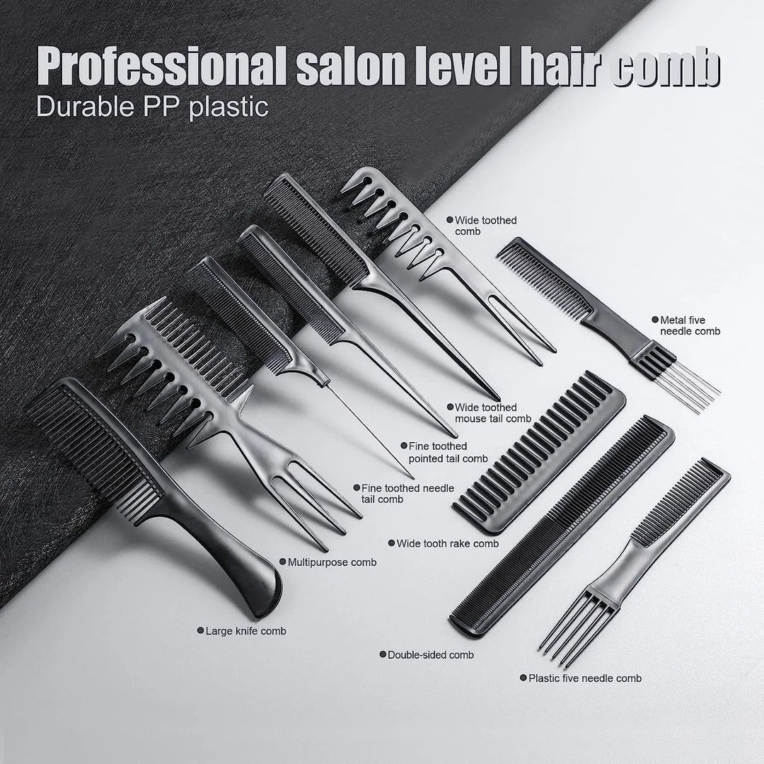 10-Piece Professional Hair Combs