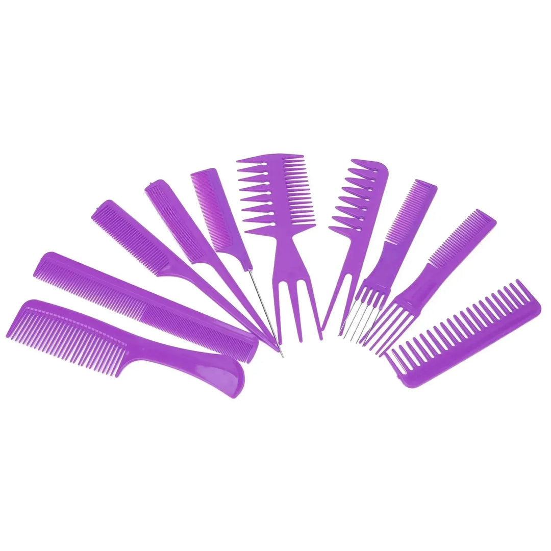 10-Piece Professional Hair Combs